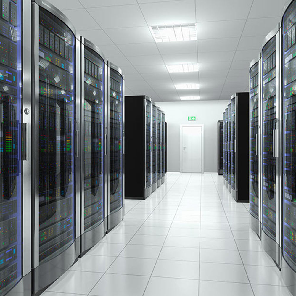 Network computer servers in data center