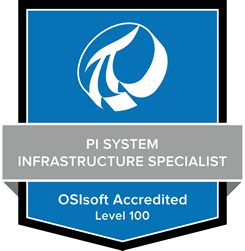 Logo of Osisoft PI System Infrastructure Specialist.
